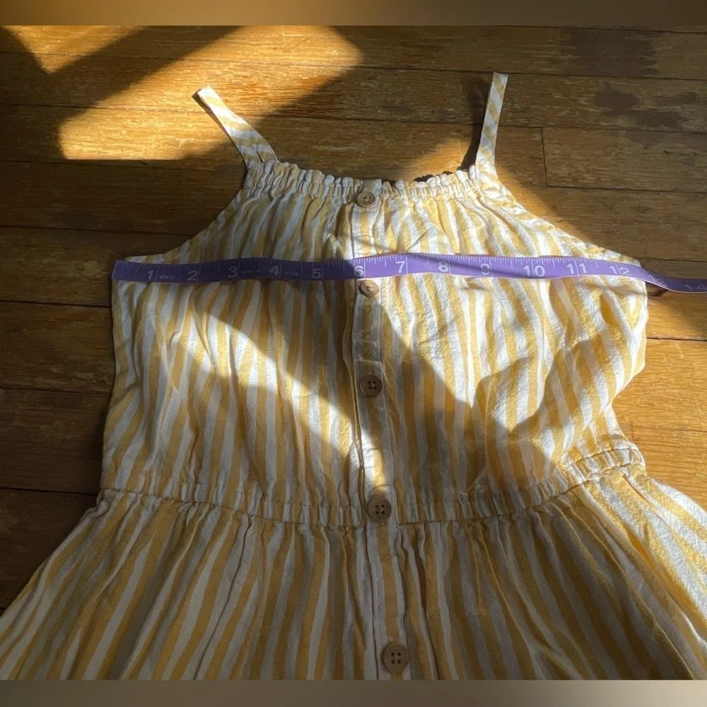 Kids OshKosh Bgosh linen blend tiered sun dress size 7 excellent condition